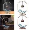 Lotus Flower Hanging Incense Burner Alloy Metal for Bathroom Multifunctional