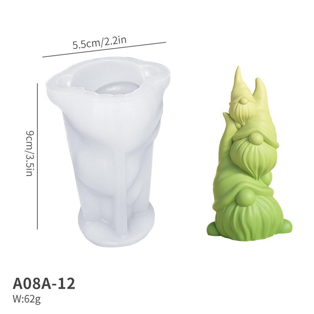 New Faceless Dwarf Silicone Molds 3D Gnome Fondant Scented Candle Clay Plaster Resin Crafts Mold 2025 Easter Gift Home Decor