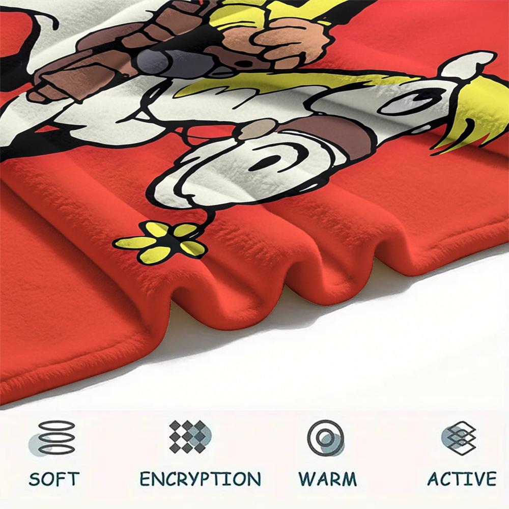 Lucky Luke2 Flannel Blanket, High Quality Comfortable for All Seasons, Home Decor, Warmth and Comfort