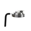 Stainless Steel Mason Jar Lids with Rubber Gasket and Handle Pour Spout Lids Reusable Mason Jar Lids for Wide Mouth Mason Jars
