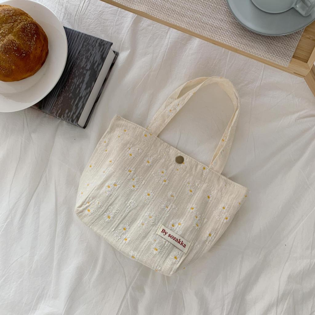 Women's Literature Art Small Fresh Handheld Convenience All Match Snack Shoulder Bags