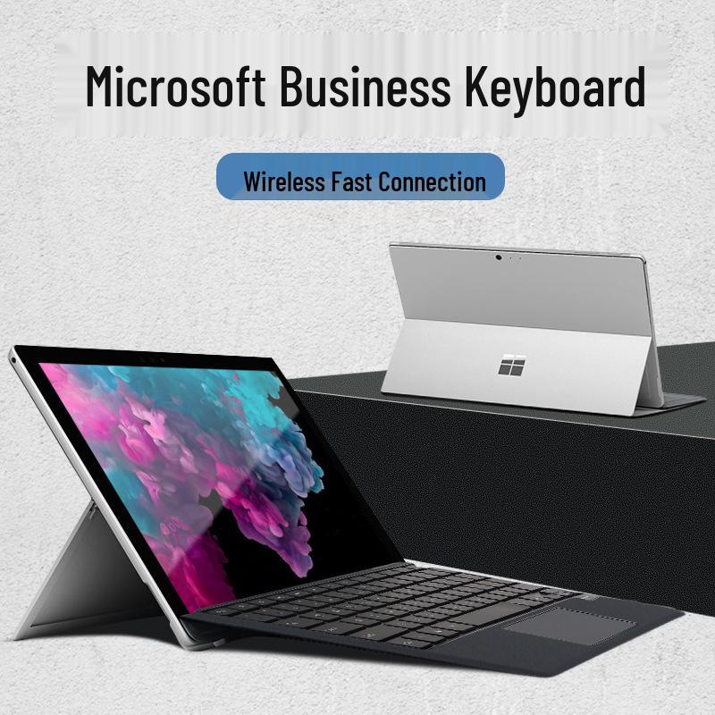 Magnetic Bluetooth Keyboard with Colorful Backlight for Microsoft Surface Pro 5/6/7+/8