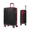Set of 3 DOKI BLACK HELLO KITTY Rigid Suitcases