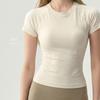 New Seamless Yoga Top-shirt Running Thin Yoga Clothes Sports Fitness Short-sleeved Blouse Women's Pilates Summer