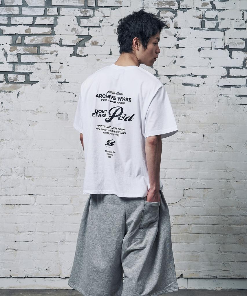 Peideu [Set] Pd State Fake Short Sleeve T-Shirt 2-Piece Package