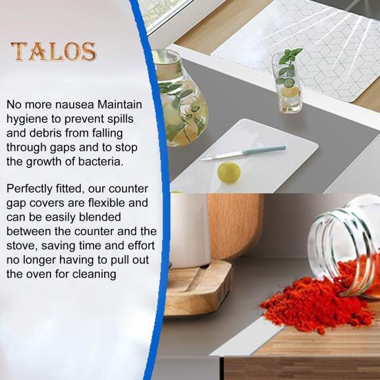 Acoperire pentru contor aragazului Bandă din cauciuc siliconic Covoraș rezistent la căldură Ulei Praf Sigiliu apă Umplutură de bucătărie pentru acasă Restaurant Hotel