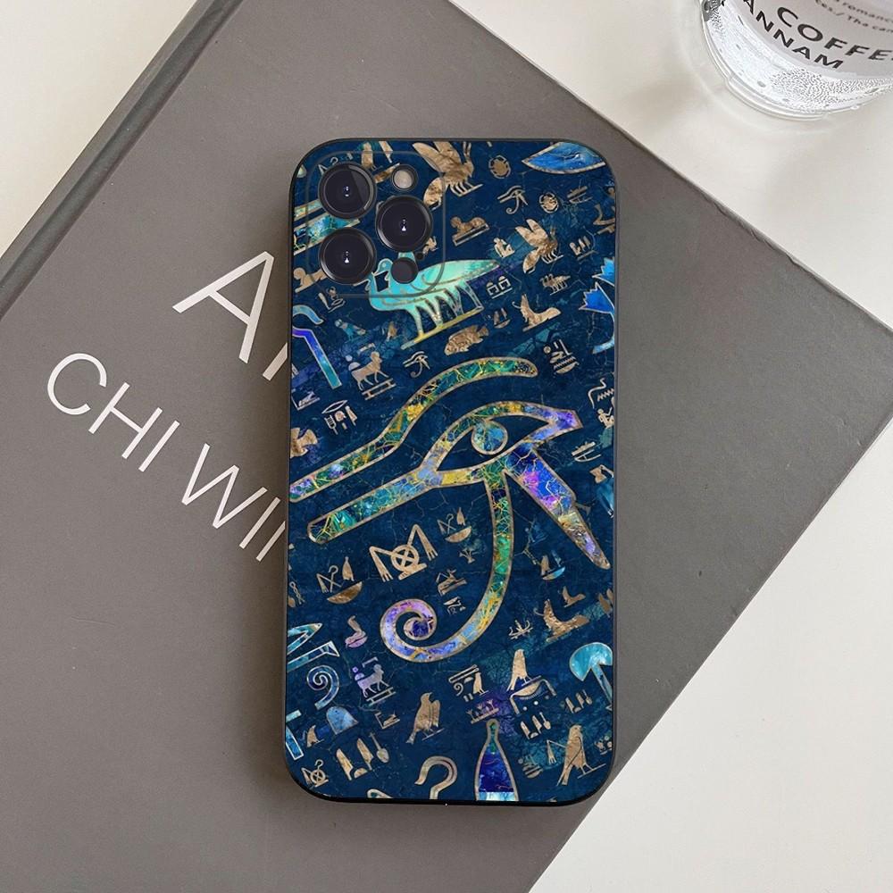 Egypt Nefertiti Anubis Ankh Phone Case For iPhone 15 14 11 12 13 Mini Pro XS Max Cover 6 7 8 Plus X XR SE 2020 Funda Shell