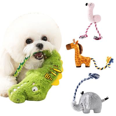 Quietschende Plüschtiere Hundespielzeug mit Knistergeräusch Haustierspielzeug gegen Langeweile Mentale Stimulation Welpenzahnen Angstlinderung Sicheres Haustierspielzeug