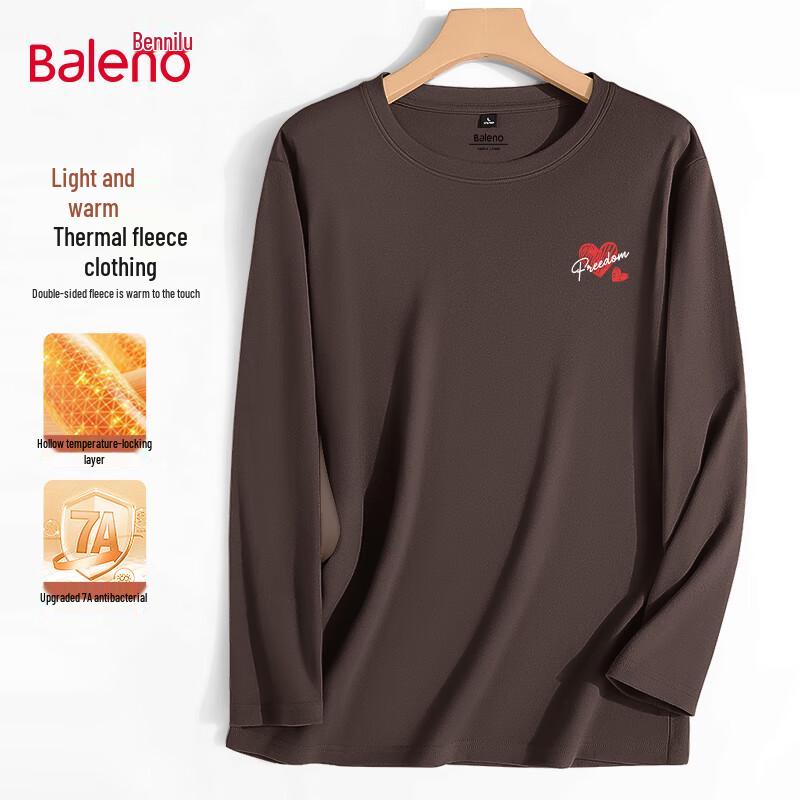 Baleno Men s Double-Sided Fleece Crew Neck Base Layer M