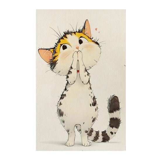 Wall Mounted Cat Scratcher Self-adhesive Cat Scratch Pad Cute Kitten Pattern Scratch Mat Protects Furniture And Walls for Indoor Cats Scratching