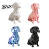 Black Dachshund Figurine Dog Ornament 3D Printed Movable Joint Design Figure Decorative Toy Sculpture for Home Office Decor Pet Lovers Collectors