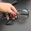 Double Beam Anti Blue Light Myopia Glasses Diopter -0.5 -1.0 To -6.0 Retro Square Frame Nearsighted Eyeglasses Women Men Unisex