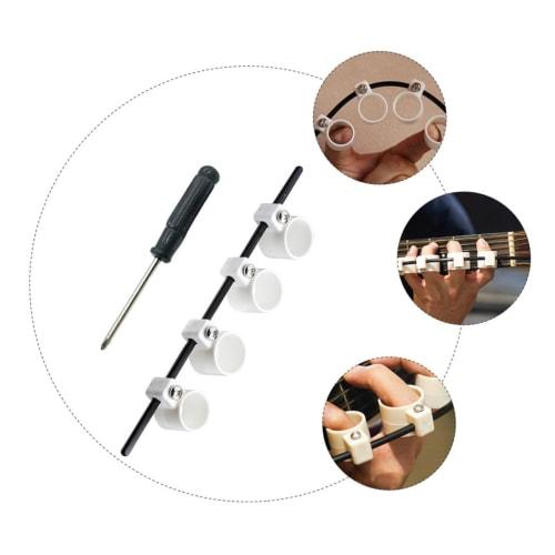 SOESFOUFU Musical Instrument Finger Expander, Ukulele Finger Stretcher, Acoustic Expansion Sleeve for Piano, Oud, Guitar, Finger Extensors, Finger Gua