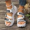 2025 Summer New Muffin Platform Women's Shoes Trendy with Student Sports Dad Sandals Beach Sandals Women