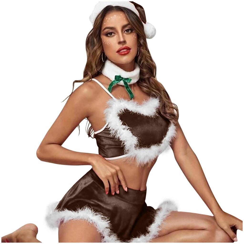 Rochie de Crăciun de lenjerie sexy pentru femei