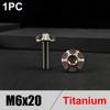 M5/M6 x 15mm Titanschrauben Titan Dekorationsschrauben Langlebige Motorradschraube