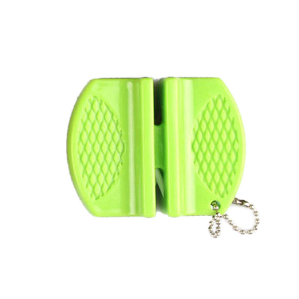 

Портативная пластиковая точилка для лезвий, шлифовальные круги, кухонные принадлежности зелёный