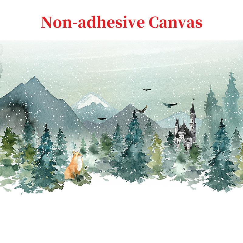 

Скандинавские 3D настенные росписи, ручная роспись, лесная долина, мультяшные обои с лисой, фон для детской комнаты, настенный декор, Papel De Parede 3 D 300cm (W) x 200cm (H)