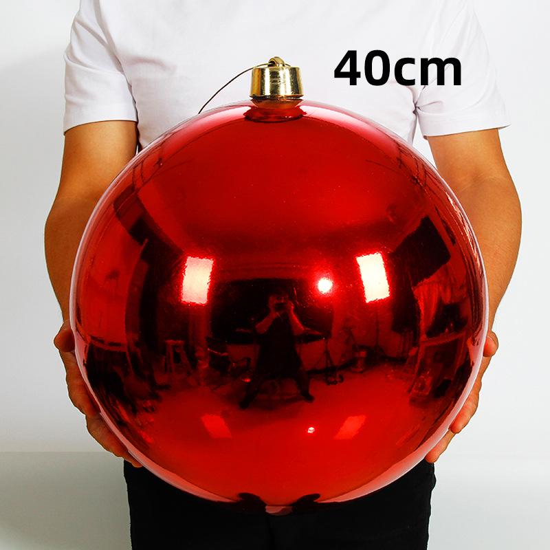 Large and Small Shiny Christmas Ball Tree Decorations