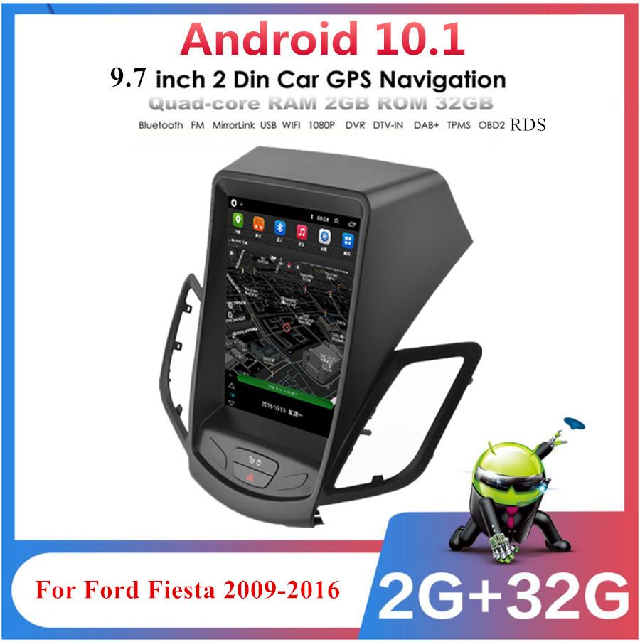 

9.7 Car Stereo Radio GPS WIFI 3G 4G BT DAB Mirror Link For for Ford Fiesta