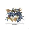Candle Ring Wreath Stand Tabletop Decoration for Reception Festival Proposal Blue
