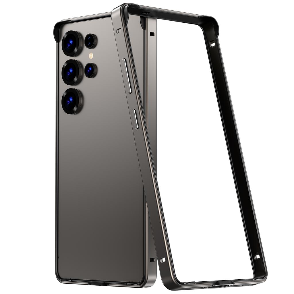 Kovový nárazníkový kryt Titanově šedý pro Samsung Galaxy S26 Ultra S25 Plus S25Ultra S25 S24 S24Plus Ochranný rámeček na telefon Příslušenství