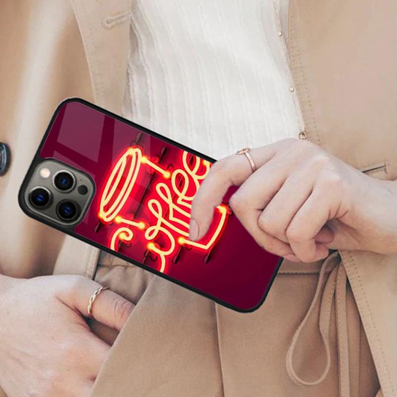 

Coffee Neon Design Magnetic Phone Case For APPLE iPhone 17 Air 16 14 13 12 Pro Max 15 Plus Wireless Charge With MagSafe Cover iPhone 13mini