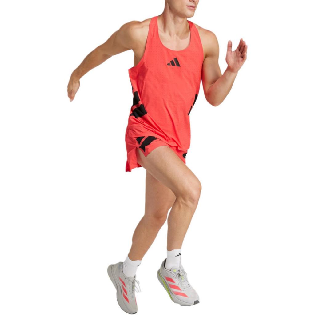 Adidas Neo Logo Round Neck Slim Fit Sleeveless Vest Men Tops Red JD7314