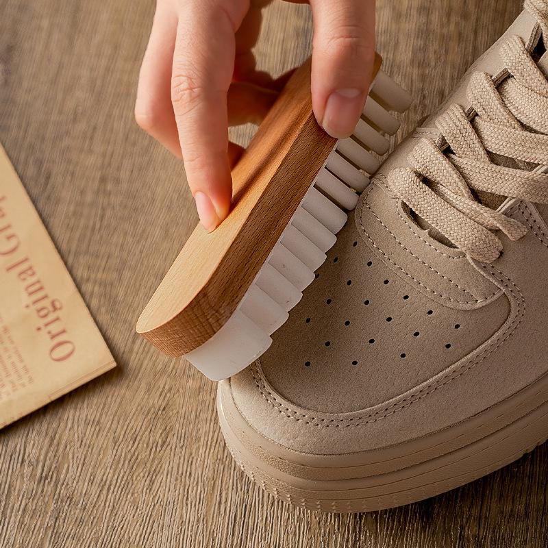 Suede Surface Rubber Shoe Brush - Nubuck & Suede Cleaner with Soft Bristles