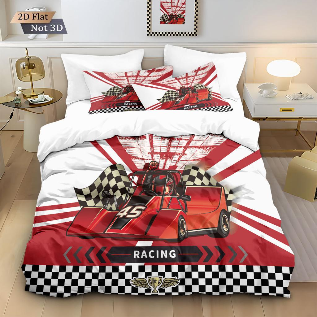 2/3pcs bedding set Digital Print Comfortable Duvet Cover for Home Bedroom Decoration, 1 Duvet Cover and 2pillowcase with Zippers