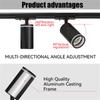 LED Track Light Clothing Store GU10 Focus Rail Spot DIY Bulb Design Fixture Shop Home Kitchen Track Lamp Source lane Spotlight