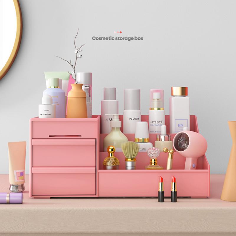 Large Capacity Cosmetic Storage Box Desktop Makeup Organizer for Cosmetic Jewelry Nail Polish Drawer Container