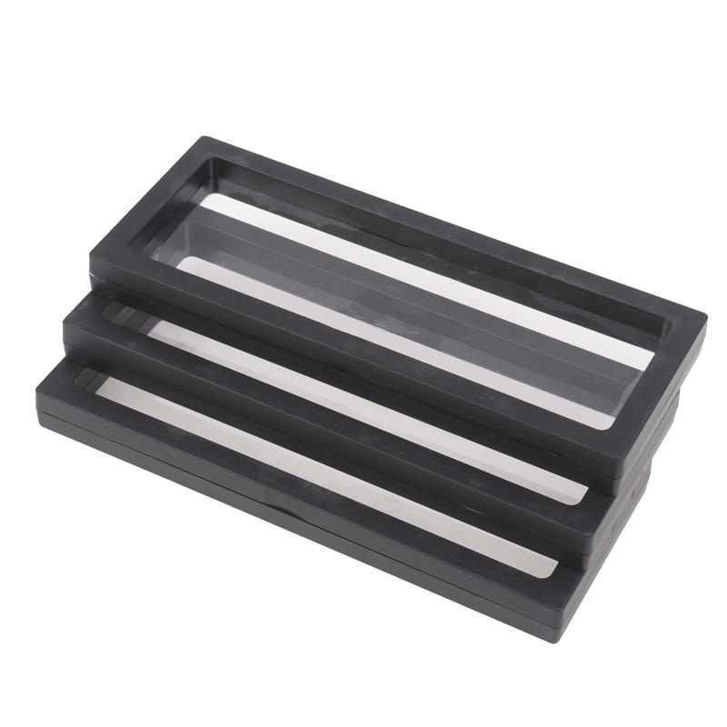 Acrylic 3D Floating Frame Display Holder Stand for Small Collectibles Jewelry Medals Transparent Frame for Shelf Display