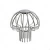 Mesh Drain Cover Silver Finish Dome Vertical Prongs for Outdoor Drainage 50MM 14PCS