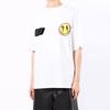WE11DONE Ss22 Logo Heart Pattern Printed Round Neck Short Sleeve T-Shirt Unisex T-Shirts White WD-TT1-22-672-U-WH