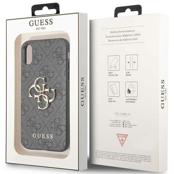 Guess Guhcpx4Gmggr Iphone X/Xsszary/Grå Hardcase 4G Stor Metallogo