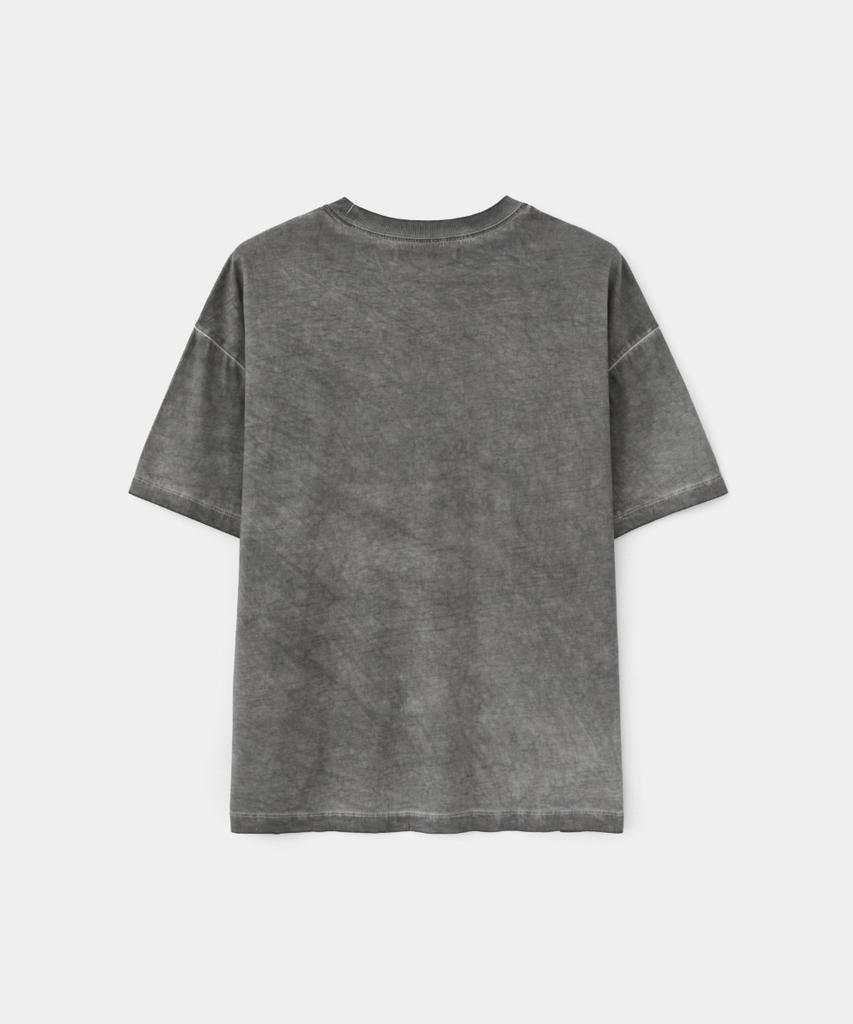Maison Mined Falling Star Washing Half T Charcoal