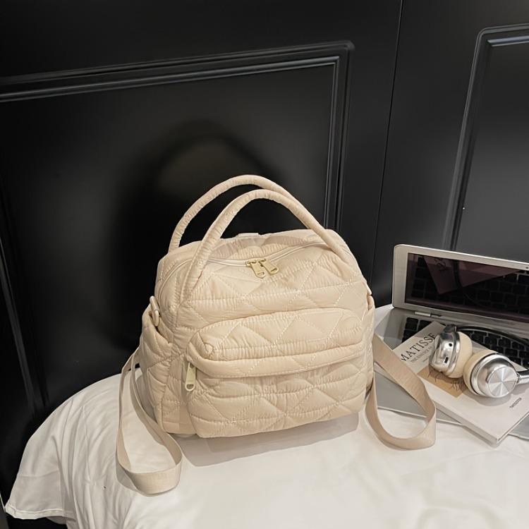 Women's Fashion Backpack Rhombus Quilted Backpack