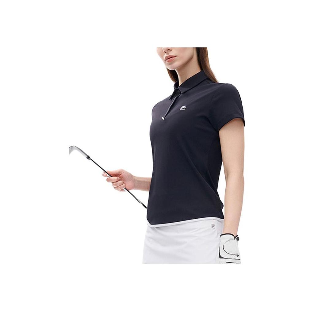 New FILA Polo Shirts Women's Black A11W225128FBK