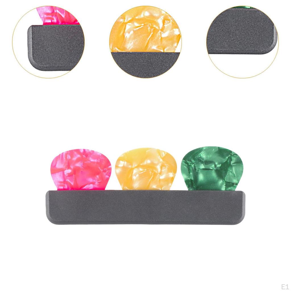 Guitar Pick Case Holder with 3 Picks Sturdy