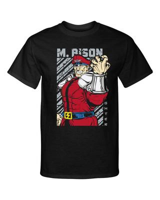 Street Fighter M Bison Wideo Sztuki Walki Koszulka Gamingowa Koszulka Unisex