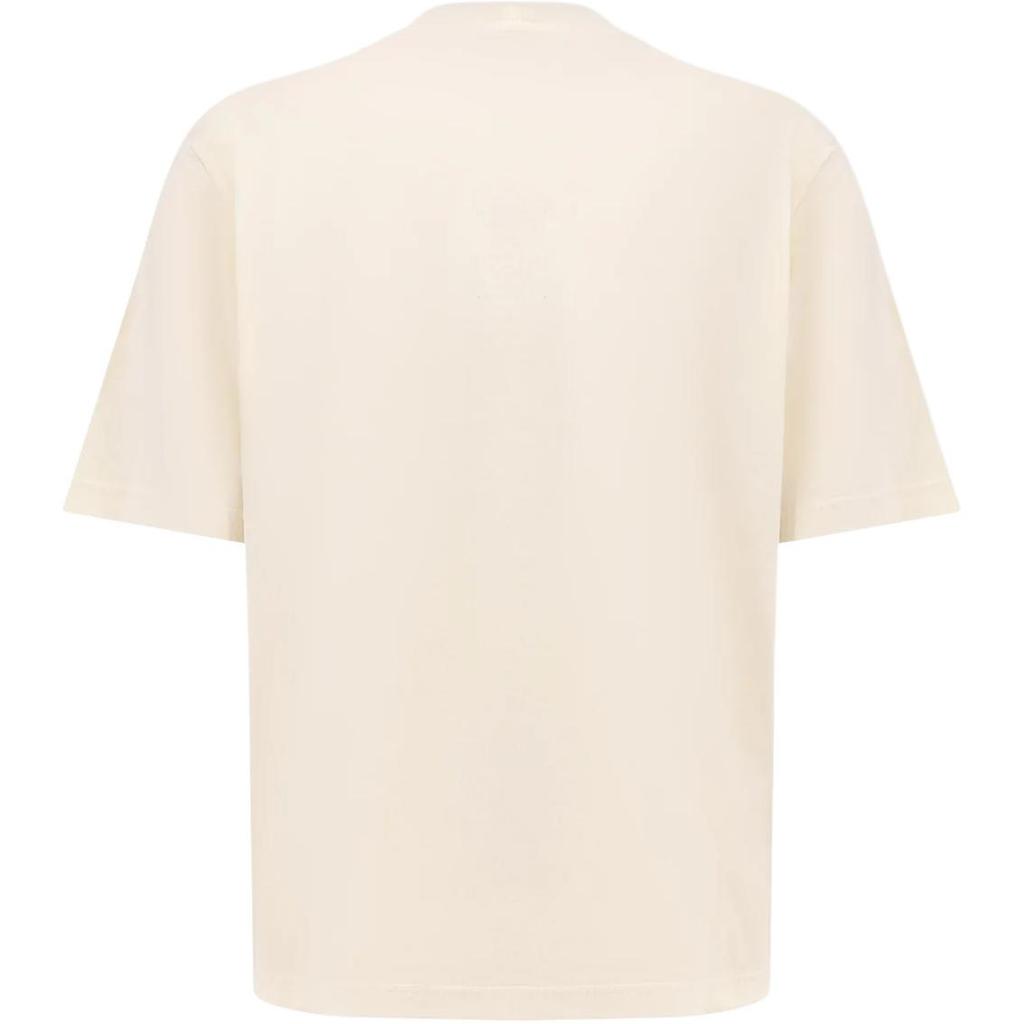 Stone Island Letter Print Pattern Crew Neck Short Sleeve T-Shirt Men Tops Beige K1S152100024S00X9-V0093