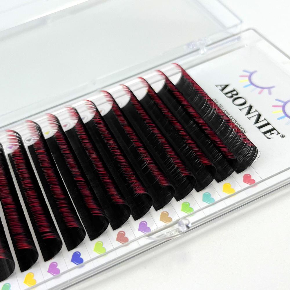 

Омбре Цветные Наращивание Ресниц Пушистые Индивидуальные Наращивание Ресниц Хэллоуина Рождественский Макияж C&0.07mm&Mix8-15