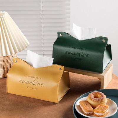 Nordic Light Luxury Tissue Box: Stylish, High-End Storage for Home or Car