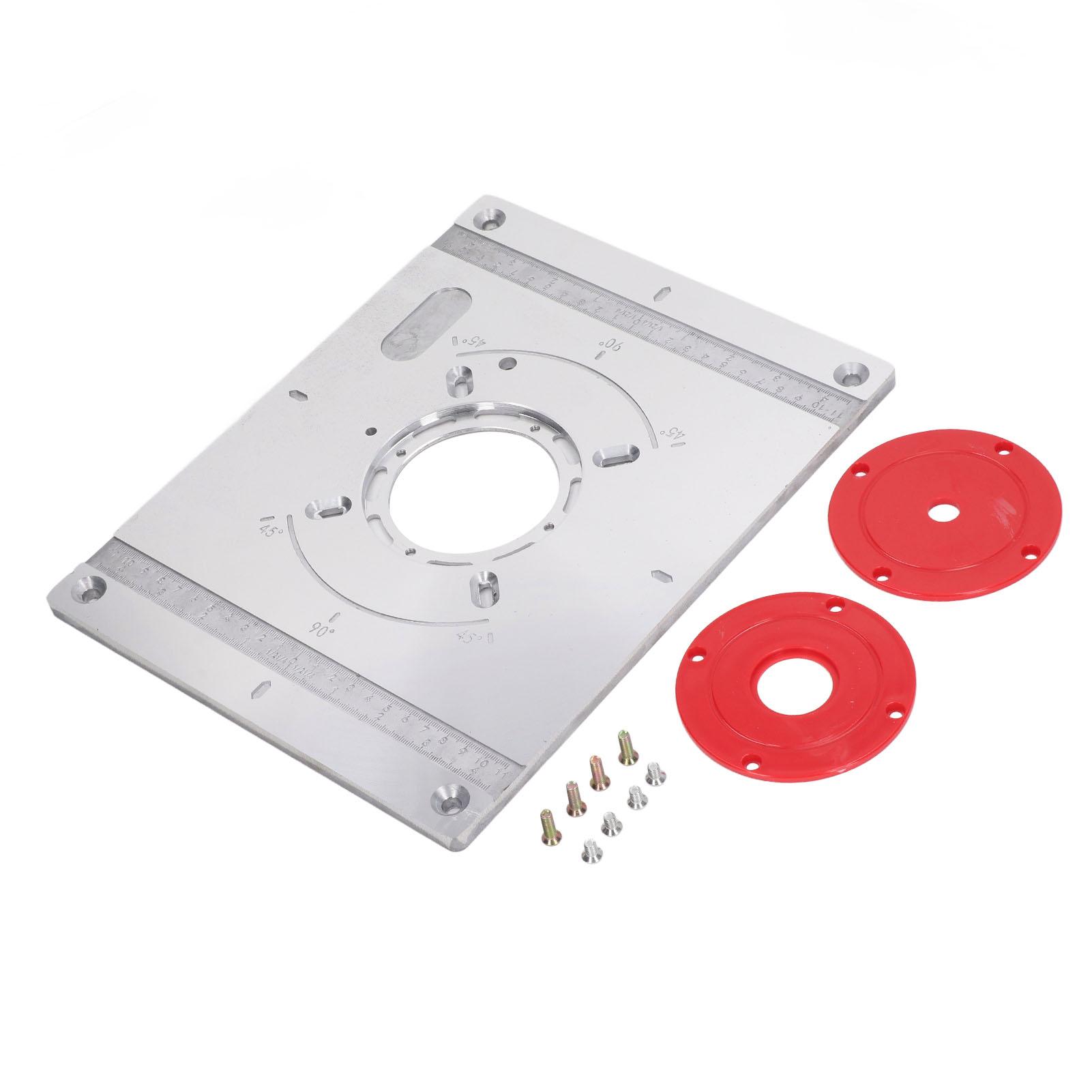 

Вставная пластина для фрезерного стола из алюминиевого сплава, многофункциональная пластина для деревообрабатывающего верстака для фрезерования