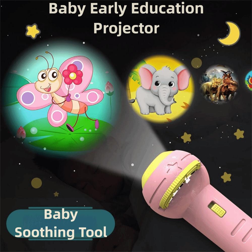 Early Education Flashlight Projector Toy 128 Patterns Projection Torch Lamp  Baby Puzzle Teaching