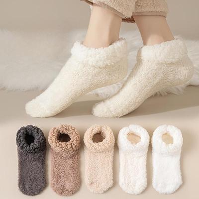 Superwarme Winter Anti-Rutsch Boden Socken Damen Schnee Socken Haus Schlaf Teppich Hausschuhe Socken