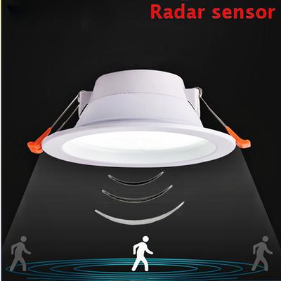 LED podhledové svítidlo 5W 7W 9W zapuštěné stropní svítidlo AC220V podhledové svítidlo s inteligentním osvětlením radarovým senzorem pro schody do koupelny balkon