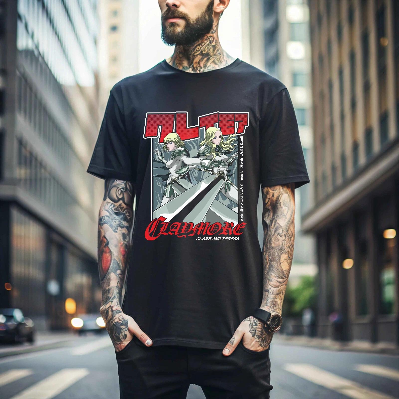 MENS WOMENS Claymore Clare T-shirt Kawaii Funny Girl Anime Manga Gift Shirt All Sizes 322 S