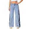 Ladies' Retro Straight Leg High Waisted Jeans